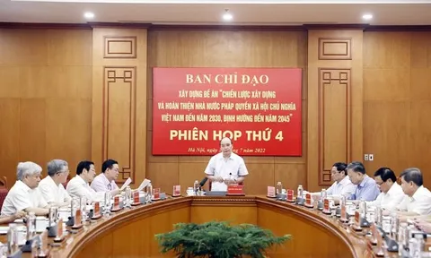 Chủ tịch nước chủ trì phiên họp thứ 4 Ban Chỉ đạo xây dựng Nhà nước pháp quyền