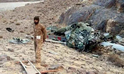 Rơi trực thăng quân sự tại Pakistan, nhiều sĩ quan cấp cao thiệt mạng