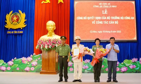Thượng tá Nguyễn Phúc Cường làm Phó Giám đốc Công an tỉnh Cà Mau
