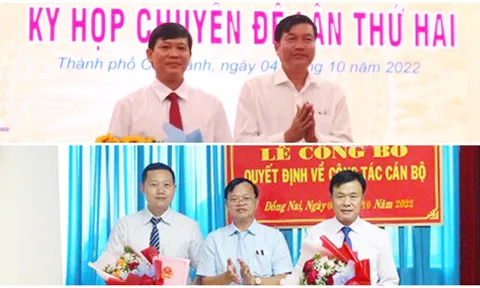 Kiện toàn nhân sự, bổ nhiệm lãnh đạo mới tại Đồng Nai, Đồng Tháp