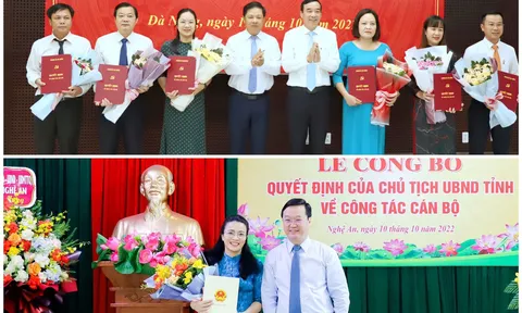 Bổ nhiệm nhân sự mới tại Nghệ An và Đà Nẵng