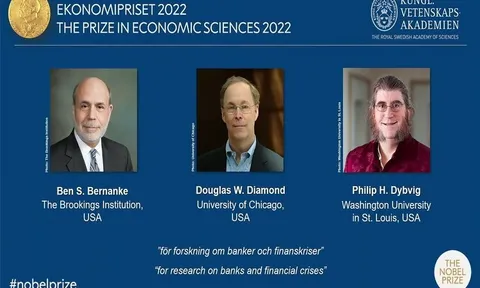 Nobel Kinh tế 2022 vinh danh nghiên cứu về ngân hàng và khủng hoảng tài chính