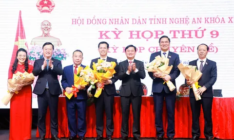 Các ông Bùi Thanh An, Nguyễn Văn Đệ giữ chức Phó Chủ tịch tỉnh Nghệ An