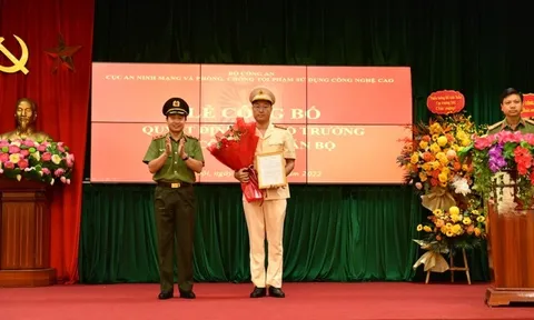 Bổ nhiệm tân Phó Cục trưởng Cục An ninh mạng, Bộ Công an