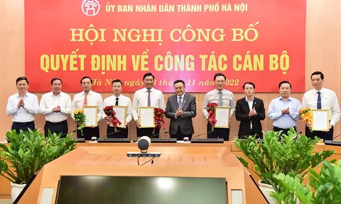 Bổ nhiệm hàng loạt nhân sự lãnh đạo sở, ngành tại Hà Nội