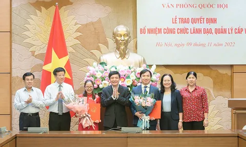 Văn phòng Quốc hội, Bộ Tư pháp bổ nhiệm nhân sự mới
