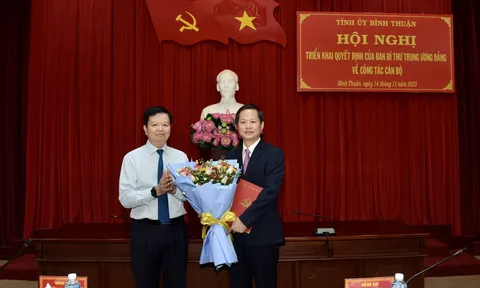 Ông Đoàn Anh Dũng giữ chức Phó Bí thư Tỉnh ủy Bình Thuận
