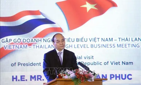 Chủ tịch nước Nguyễn Xuân Phúc gặp gỡ doanh nghiệp tiêu biểu Việt Nam - Thái Lan