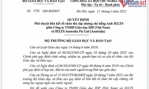 IDP được phép tổ chức thi IELTS trở lại