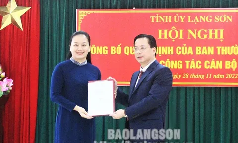 Lạng Sơn, Hậu Giang bổ nhiệm nhân sự mới