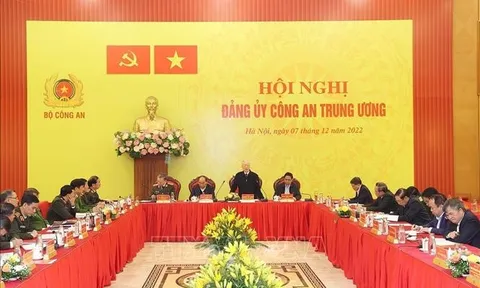 Tổng Bí thư Nguyễn Phú Trọng dự Hội nghị Đảng ủy Công an Trung ương