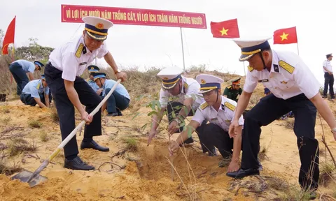 Lữ đoàn 146 hưởng ứng Chương trình trồng 1 tỷ cây xanh do Thủ tướng phát động