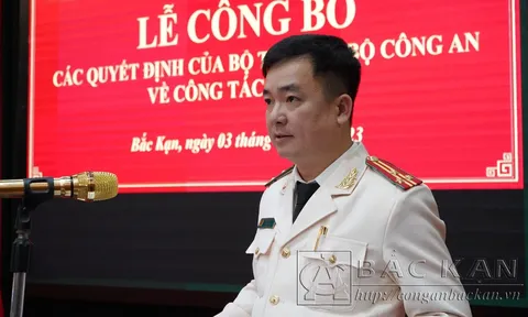 Thượng tá Thăng Quang Huy giữ chức vụ Phó Giám đốc Công an tỉnh Bắc Kạn