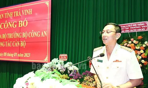 Đại tá Trần Hồng Minh làm Phó Giám đốc Công an tỉnh Trà Vinh