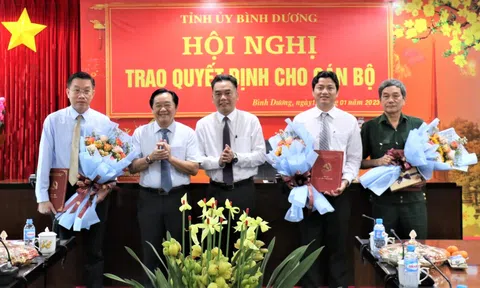 Loạt nhân sự mới bổ nhiệm tại Bình Định, Bình Dương