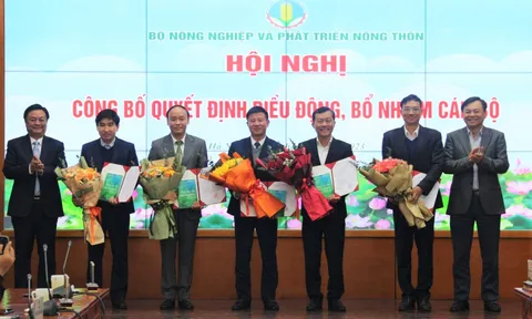 Bộ Nông nghiệp và Phát triển Nông thôn bổ nhiệm nhân sự mới
