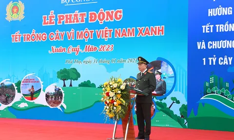 Bộ Công an phát động Tết trồng cây năm 2023: Vì một Việt Nam xanh
