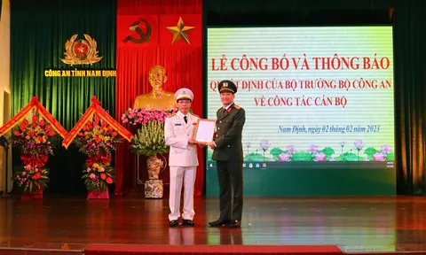 Đại tá Chu Văn Phú làm Phó Giám đốc Công an tỉnh Nam Định