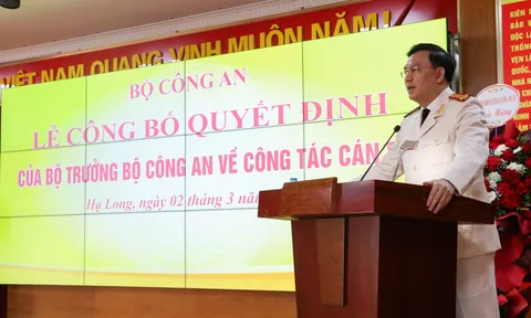Trung tá Cù Quốc Thắng làm Phó Giám đốc Công an tỉnh Quảng Ninh