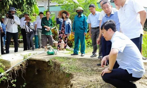 Nghệ An: Công ty Tân Hoàng Khang hỗ trợ hơn 10 tỷ đồng tới các hộ dân ảnh hưởng bởi các "hố tử thần"