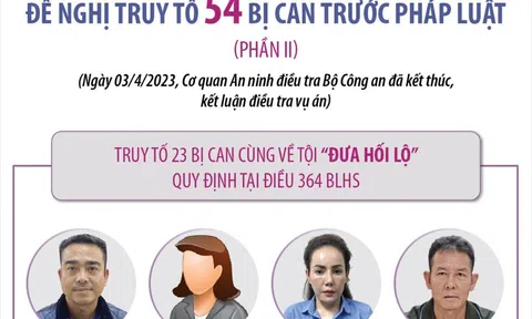 (Infographic) Vụ án xảy ra tại Bộ Ngoại giao, Hà Nội và các tỉnh, thành phố: Đề nghị truy tố 54 bị can trước pháp luật (Phần 2)