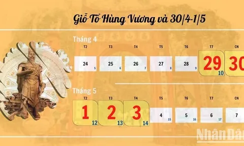 Lịch nghỉ Lễ 30/4, 1/5; Quốc khánh năm 2023