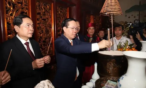 Chủ tịch nước Võ Văn Thưởng dâng hương Giỗ Tổ Hùng Vương 2023