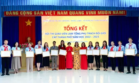 Đà Lạt: Công nhận 14 giáo viên làm Tổng phụ trách Đội giỏi cấp thành phố năm học 2022-2023