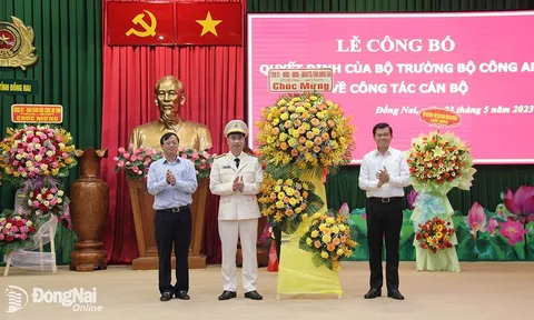 Thượng tá Nguyễn Mạnh Toàn giữ chức Phó Giám đốc Công an tỉnh Đồng Nai