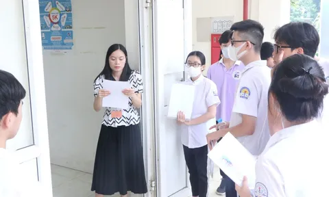 Thi lớp 10 Hà Nội: Đảm bảo giữ nghiêm kỷ luật trường thi đến khi kết thúc môn Toán