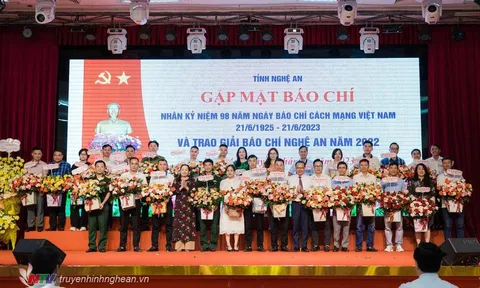 Nghệ An: Gặp mặt báo chí nhân kỷ niệm 98 năm Ngày Báo chí cách mạng Việt Nam