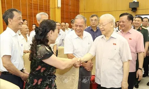 Tổng Bí thư tiếp xúc cử tri Hà Nội sau Kỳ họp thứ 5, Quốc hội khóa XV