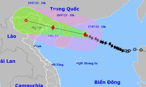 Bão số 1 giật cấp 15 đang di chuyển nhanh, áp sát vịnh Bắc Bộ