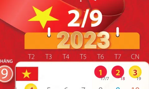 4 ngày nghỉ lễ dịp Quốc khánh năm 2023