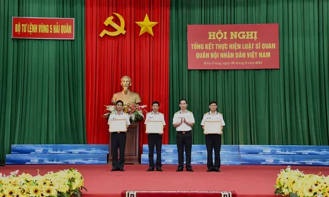 Vùng 5 Hải quân tổng kết thực hiện Luật Sĩ quan Quân đội nhân dân Việt Nam