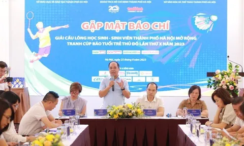 1.200 VĐV tham gia giải cầu lông học sinh, sinh viên Hà Nội năm 2023