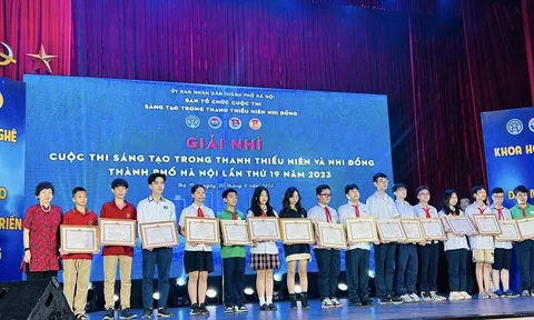 Tổng kết Cuộc thi sáng tạo trong thanh thiếu niên, nhi đồng Hà Nội năm 2023 với 84 giải thưởng