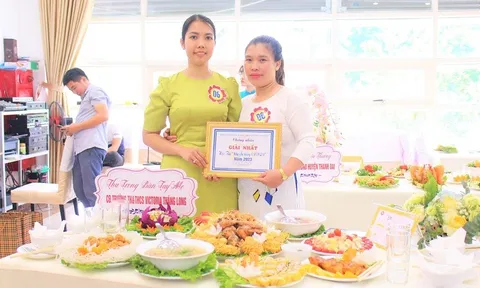 Đầu bếp Trường Victoria Thăng Long đạt giải Nhất “Hội thi nấu ăn giỏi trong công nhân viên chức lao động năm 2023 huyện Thanh Oai”