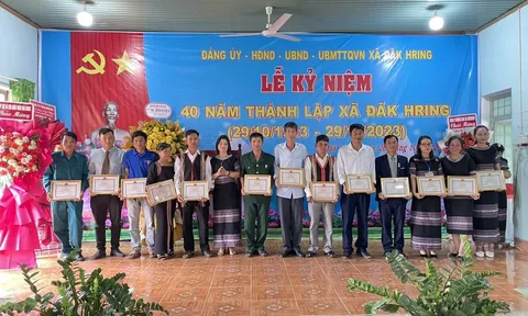 Kon Tum: xã Đăk Hring tổ chức lễ kỷ niệm 40 năm ngày thành lập 