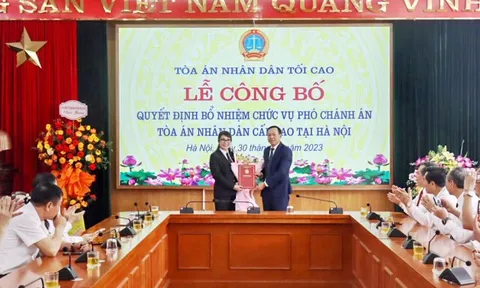 Điều động, bổ nhiệm loạt nhân sự mới tại TAND tối cao và Bộ Tư pháp