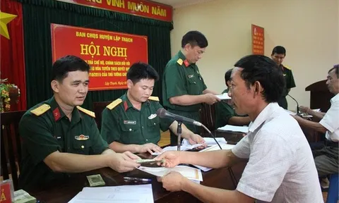 Tăng trợ cấp hàng tháng đối với quân nhân đã phục viên, xuất ngũ, thôi việc
