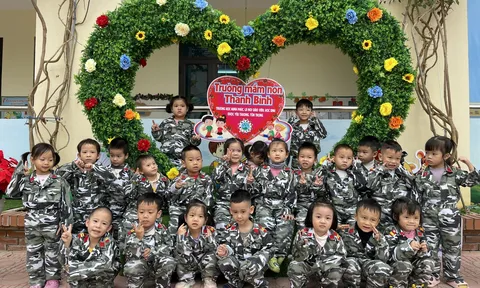 Trẻ mầm non tham quan, trải nghiệm tại Tiểu đoàn 3, Trung đoàn 82