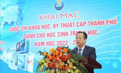 Hà Nội: 97 đề tài tham dự Cuộc thi khoa học kỹ thuật dành cho học sinh trung học