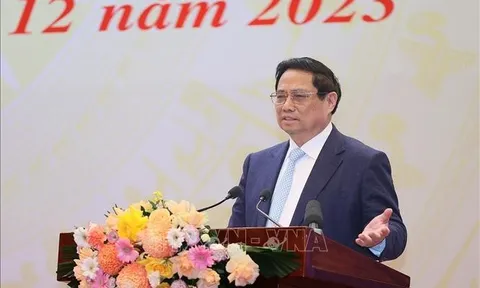 Thủ tướng Phạm Minh Chính dự Hội nghị tổng kết năm 2023 của ngành Giao thông vận tải