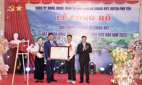 Xuân về trên bản nông thôn mới kiểu mẫu