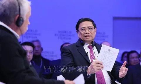 Thủ tướng Chính phủ Phạm Minh Chính phát biểu tại Đối thoại chính sách “Việt Nam: Định hướng tầm nhìn toàn cầu”