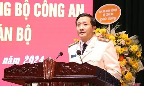 Trung tá Nguyễn Quốc Hùng giữ chức Phó Giám đốc Công an tỉnh Hà Tĩnh