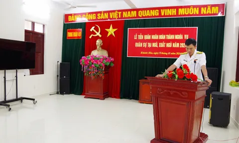 Trung đoàn 451 tổ chức Lễ tiễn quân nhân hoàn thành nghĩa vụ quân sự năm 2024