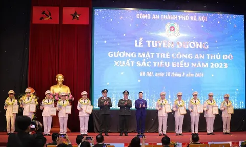 Vinh danh 10 Gương mặt trẻ Công an Thủ đô xuất sắc tiêu biểu năm 2023