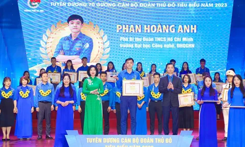 Tuyên dương 70 cán bộ Đoàn Thủ đô tiêu biểu